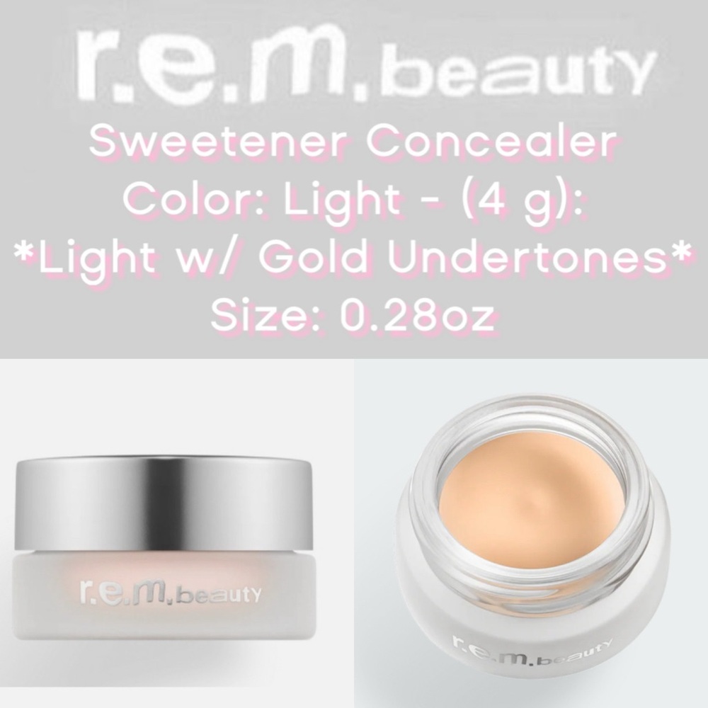✨r.e.m Beauty - Sweetener Concealer - Light (4 g ) Light w/ Gold Undertones✨NEW✨